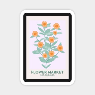 Los Angeles Botanical Flower Market Magnet