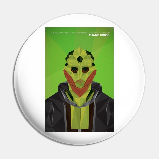 Geometric Thane Krios Pin by sparkmark