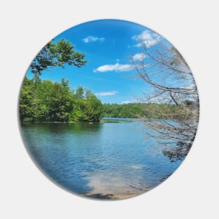 Rural Massachusetts Lake on a Summer Day Pin