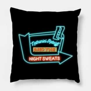 Nathaniel Rateliff & The Night Sweats Neon Sign Aesthetic Pillow