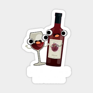 Partners In Wine Funny Drink Pu Magnet