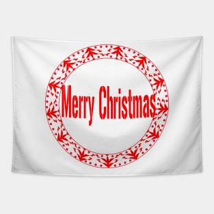 Merry and Bright Wreath Tapestry