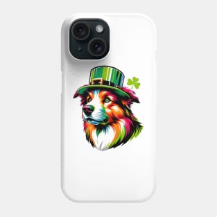 Danish-Swedish Farmdog Enjoys Saint Patrick's Day Phone Case