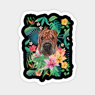 Tropical Chocolate Shar Pei Magnet