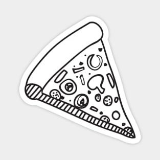 Pizza Slice Cute Drawing Magnet