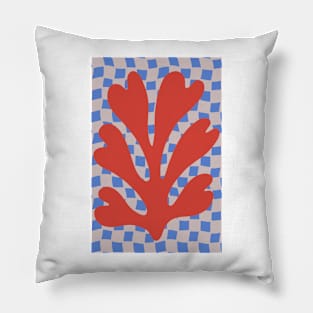 Matisse Inspired - checkerboard cut out 2 Pillow