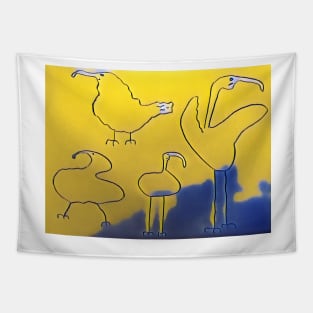 Yellow Birds Tapestry