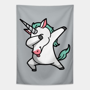 Dabbing Unicorn Tapestry