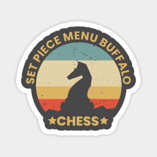 Vintage retro chess king Magnet