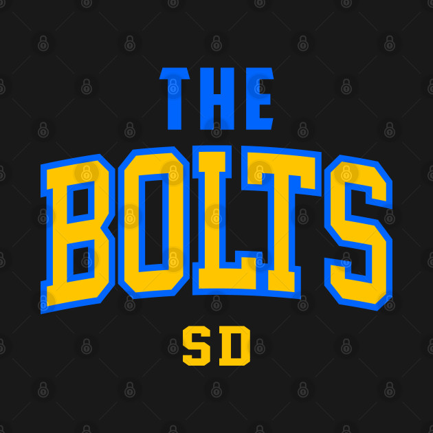 Throwback The Bolts Football SD - Chargers Football Team - T-Shirt