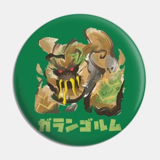 Monster Hunter Rise Sunbreak Garangolm Kanji Icon Pin