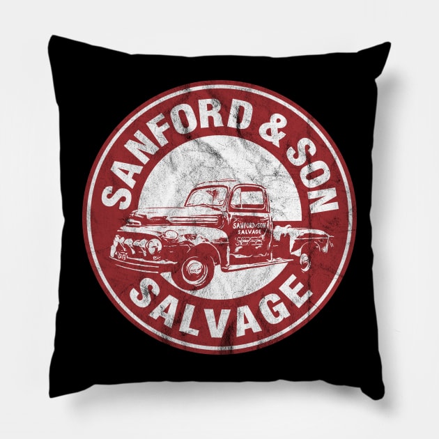 Sanford And Son Salvage Pillow by AlexMooreShop