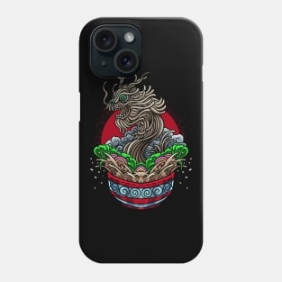 Ramen Dragon Kawaii Japanese Ramen Anime Noodles Soup Tee Phone Case