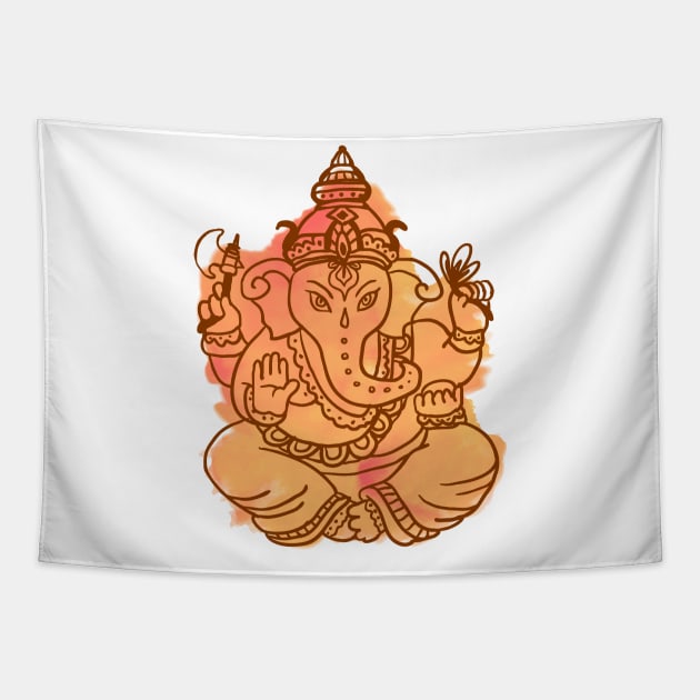 Ganesha Tapestry by TambuStore