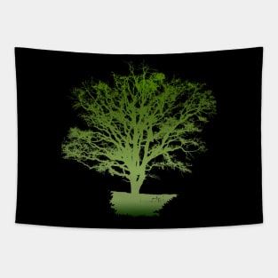 green tree t-shirt Tapestry