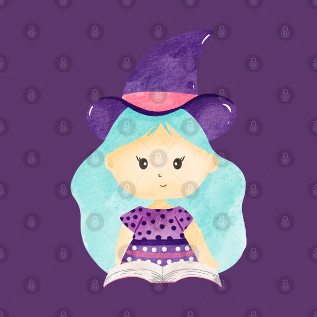 Cute Halloween Witch by MutchiDesign