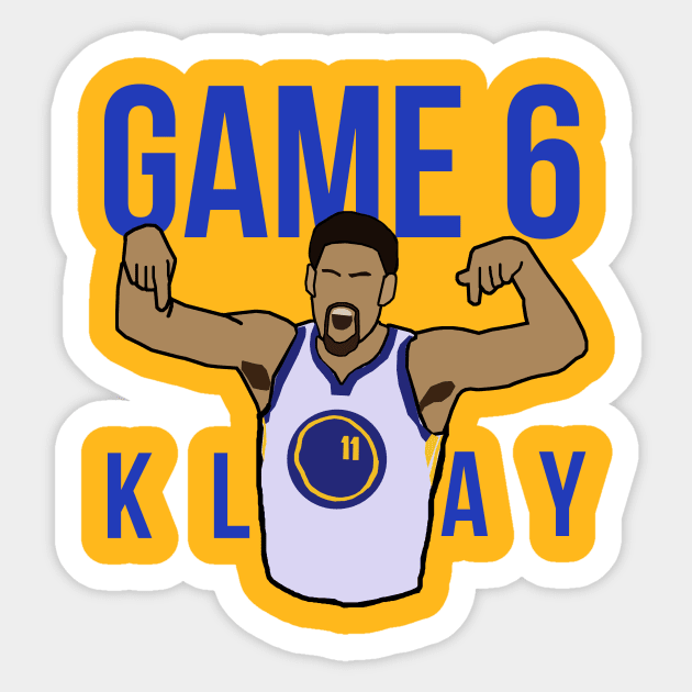 Klay Thompson 'Game 6' NBA Golden State Warriors Nba Sticker