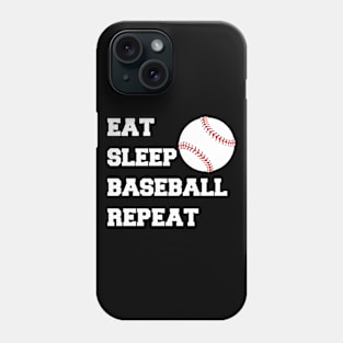 Eat Sleep Baseball Repeat Phone Case