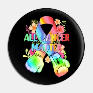 All Cancer Matter Boxing World Cancer Day 2024 Men Women Pin