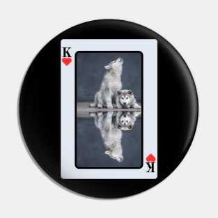 Malamutes King Of Hearts Pin