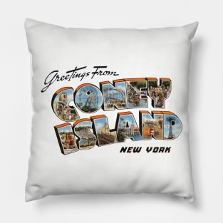 Greetings from Coney Island Pillow