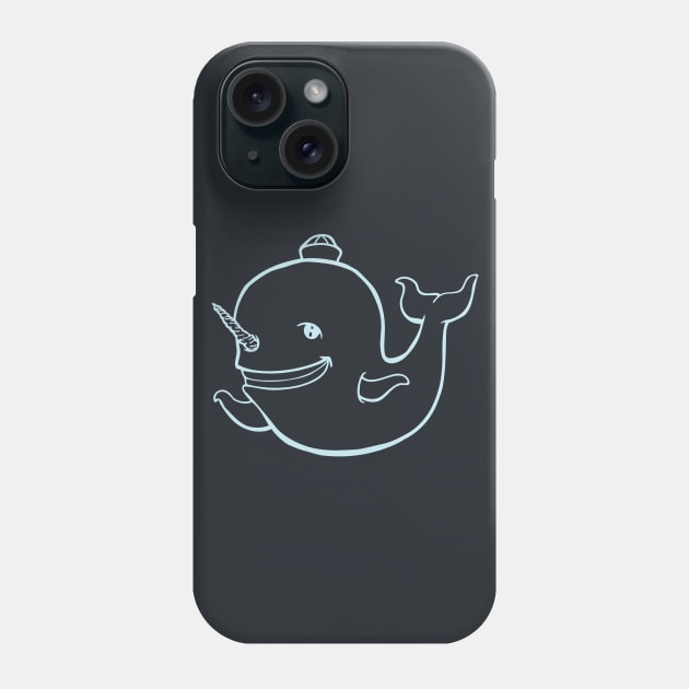 Narwhal for Dark Shirts Phone Case by StineBrunson