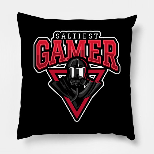 Saltiest Gamer Pillow by poc98