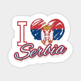 I Love Serbia Magnet