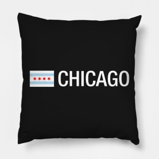 Chicago City Flag Aesthetic Pillow