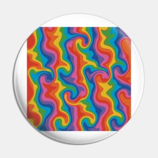 Rainbow Bright Swirls Pin