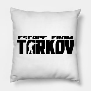 escape from tarkov (black) Pillow