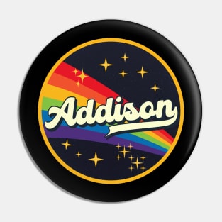 Addison // Rainbow In Space Vintage Style Pin