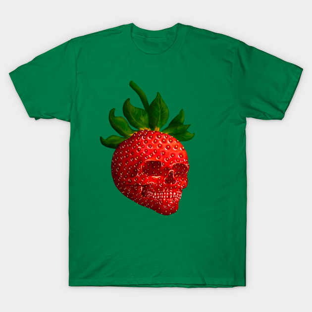Strawberry Skull - Strawberry - T-Shirt