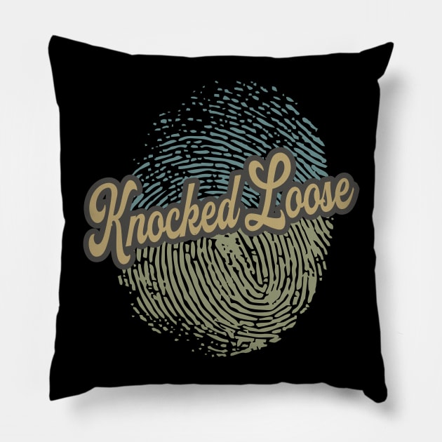 Knocked Loose Fingerprint Pillow by anotherquicksand