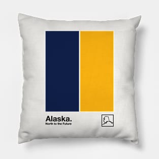 Alaska  // Original Minimalist Artwork Poster Design Pillow