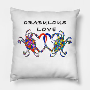 Crab Lover Gift, Crabulous Love Pillow