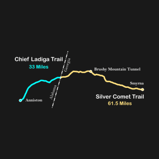 Silver Comet and Chief Ladiga Rail Trail T-Shirt