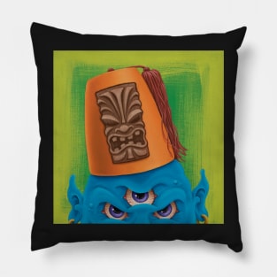 Tiki Fez #2 Pillow