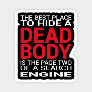 Funny SEO quote with cool typography Magnet