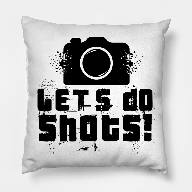 Let's Do Shots Fractal Funny Pillow by Mellowdellow