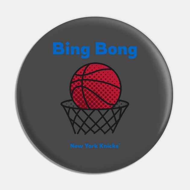 Bing Bong New York Knicks Spoof Pin by serjbondjazz