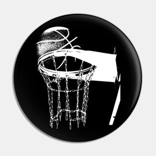 Basketball Hoop Rim Design Pin