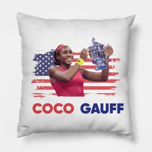 Coco Gauff Champion Pillow