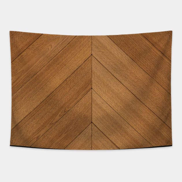 Herringbone parquet flooring Tapestry by ghjura