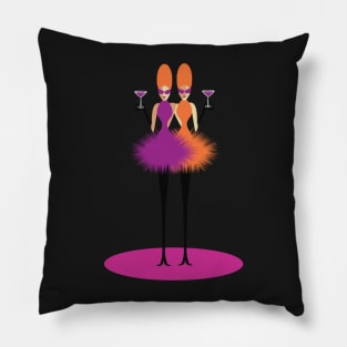 Cocktail Twins Pillow