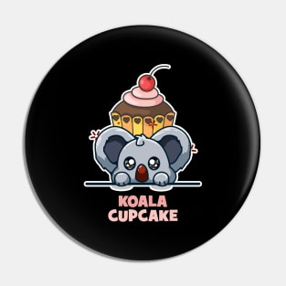 Cute koala and cupcake Pin