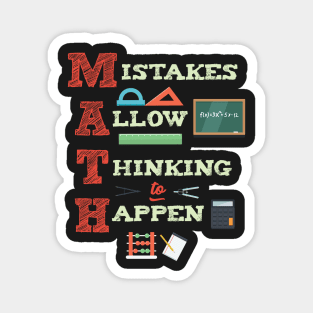 Mistakes Allow Thinking To Happen Math Teacher Magnet