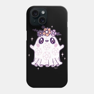 Kawaii Flower Crown Ghost Cutie Phone Case