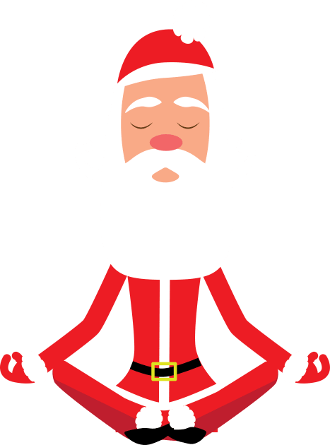 Yoga Santa Kids T-Shirt by thedysfunctionalbutterfly