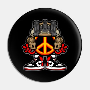 peace boy Pin